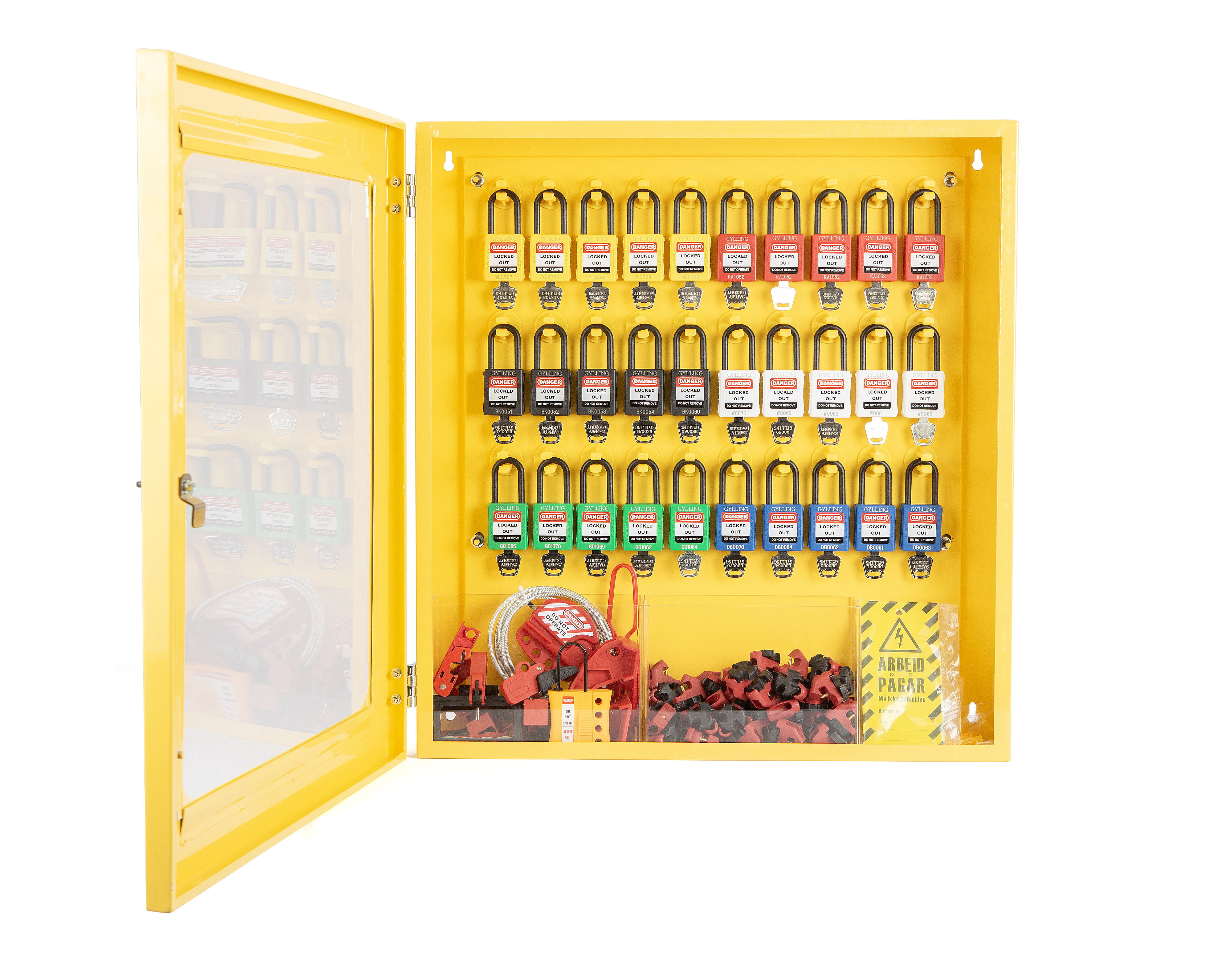Lockout-stasjon Gylling, for 60 låser Lockout-stasjon Gylling, for 60 låser