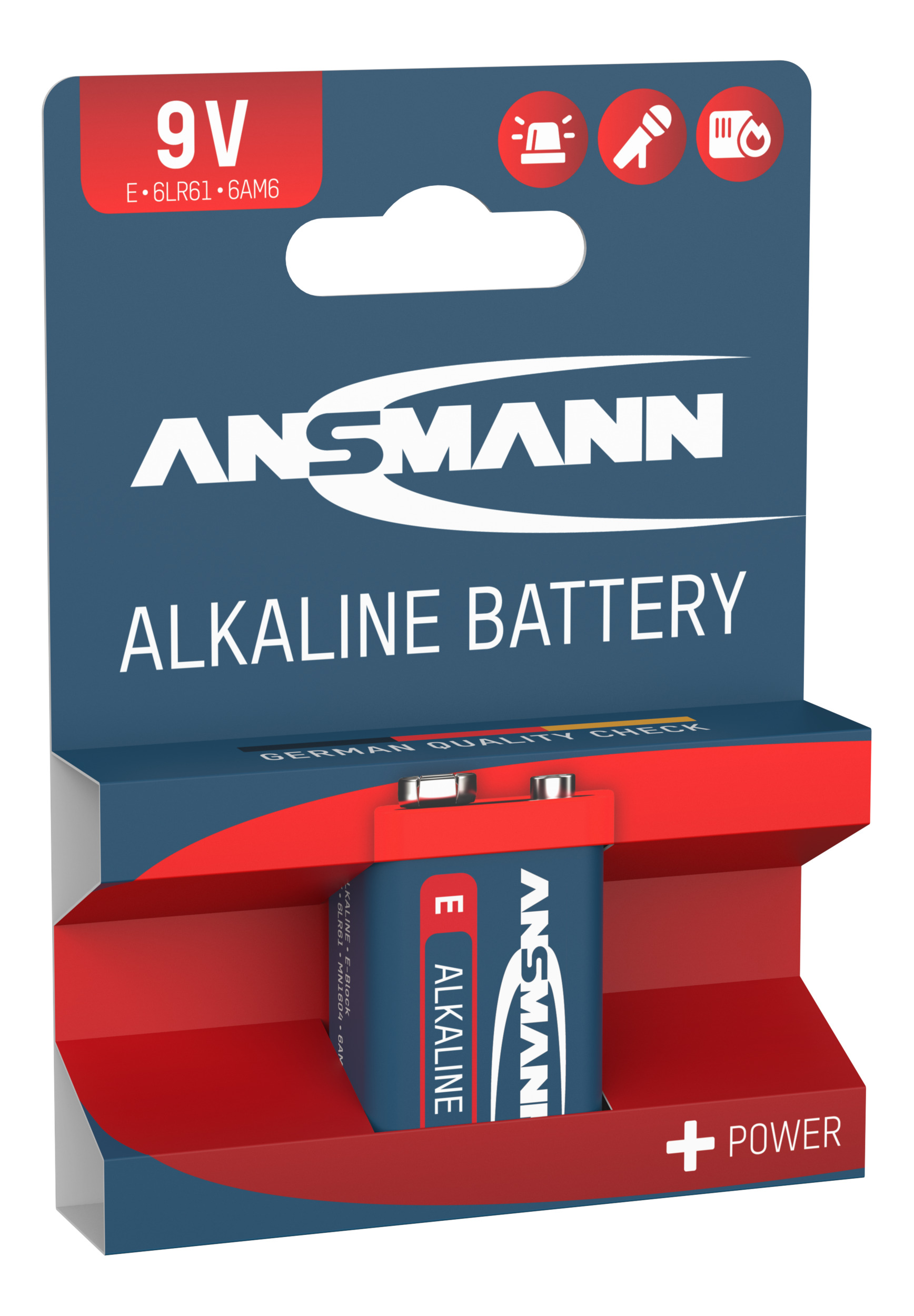6LR61 9V Red Ansmann (1 i Blister)